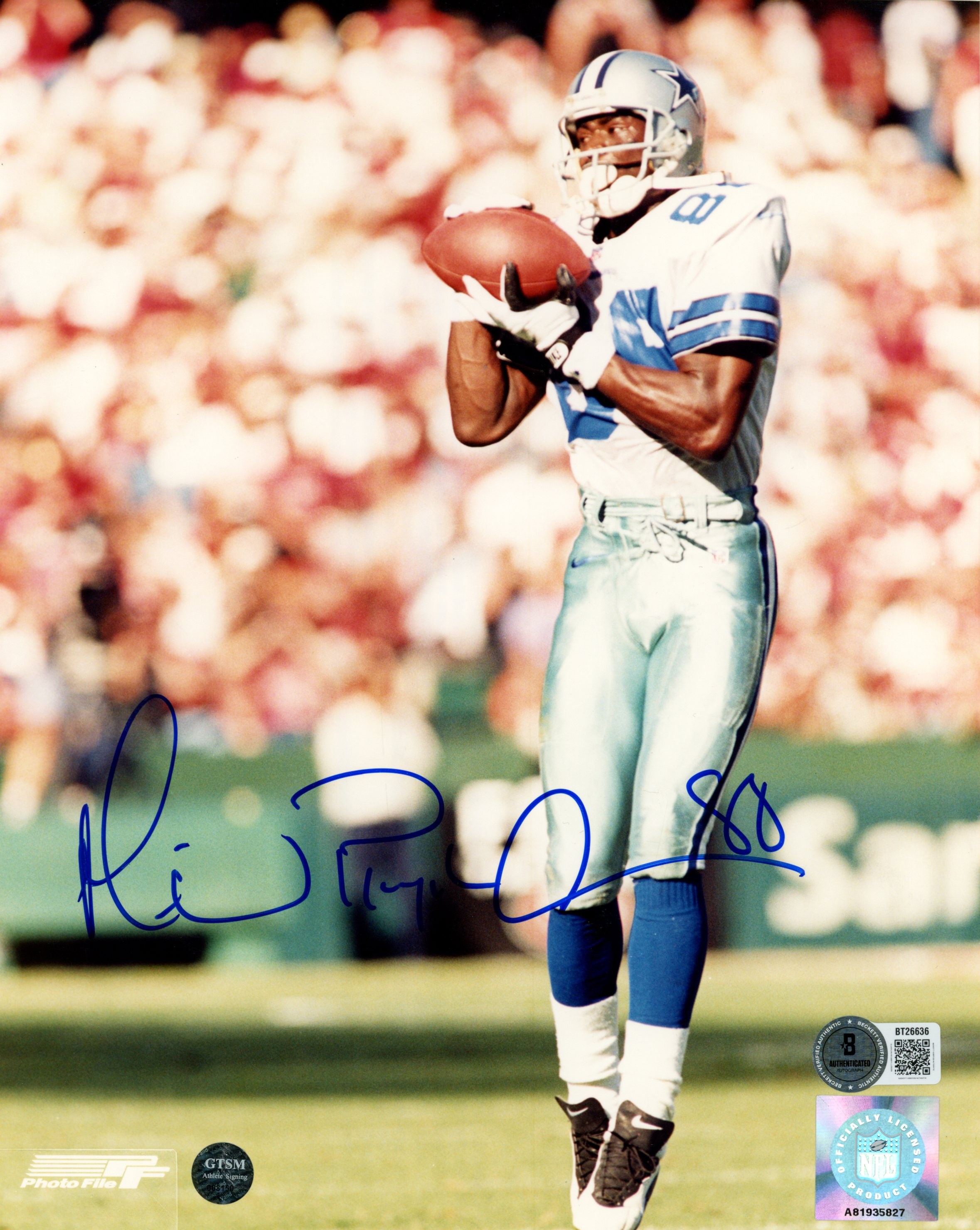 Michael Irvin Autographed Dallas Cowboys 8x10 Photo PF Beckett 56744