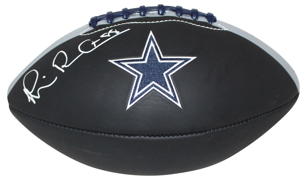 Michael Irvin Autographed Dallas Cowboys Black Logo Football Beckett BAS
