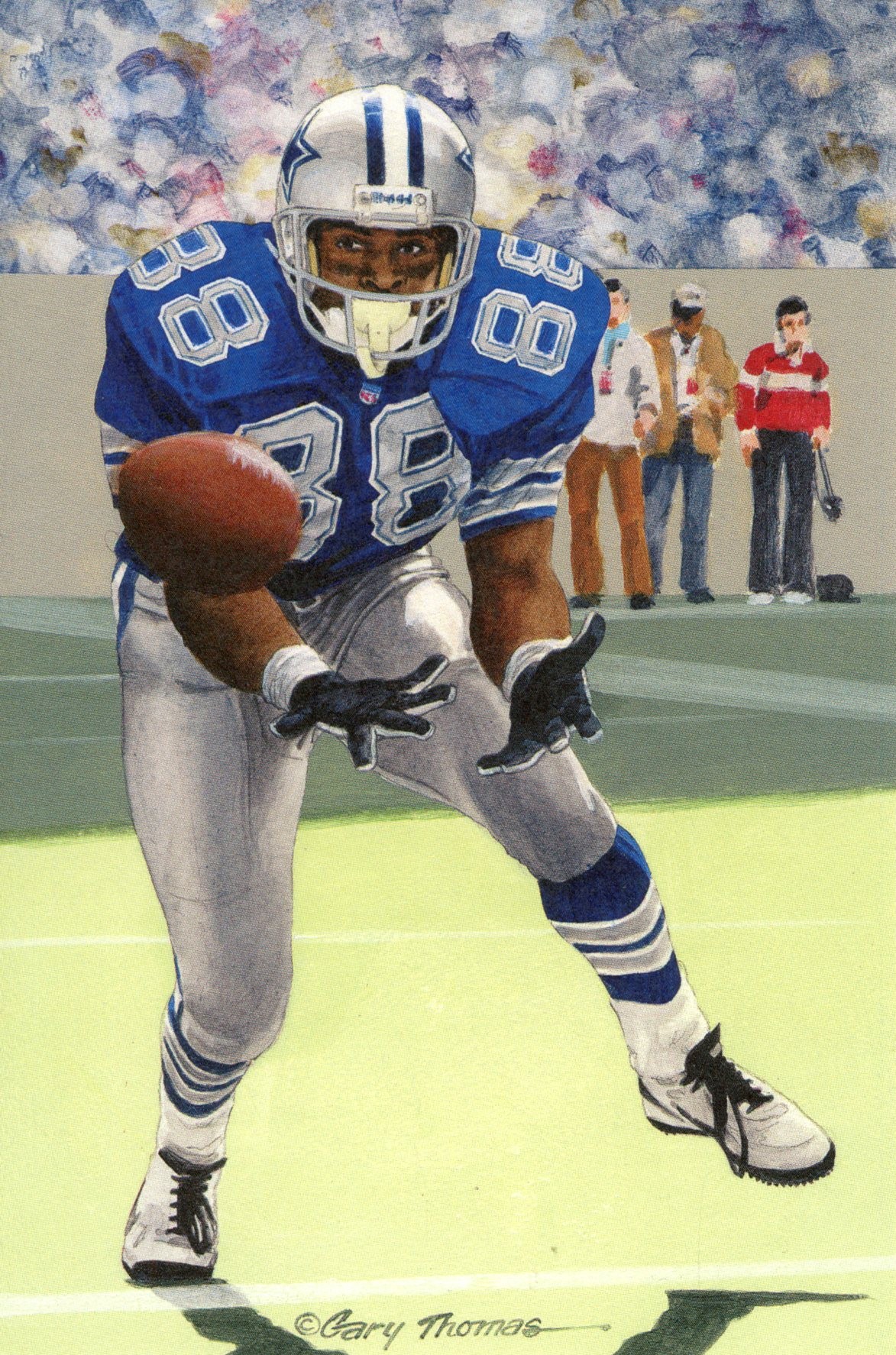 Michael Irvin Dallas Cowboys Goal Line Art Card Class of 2007 58094
