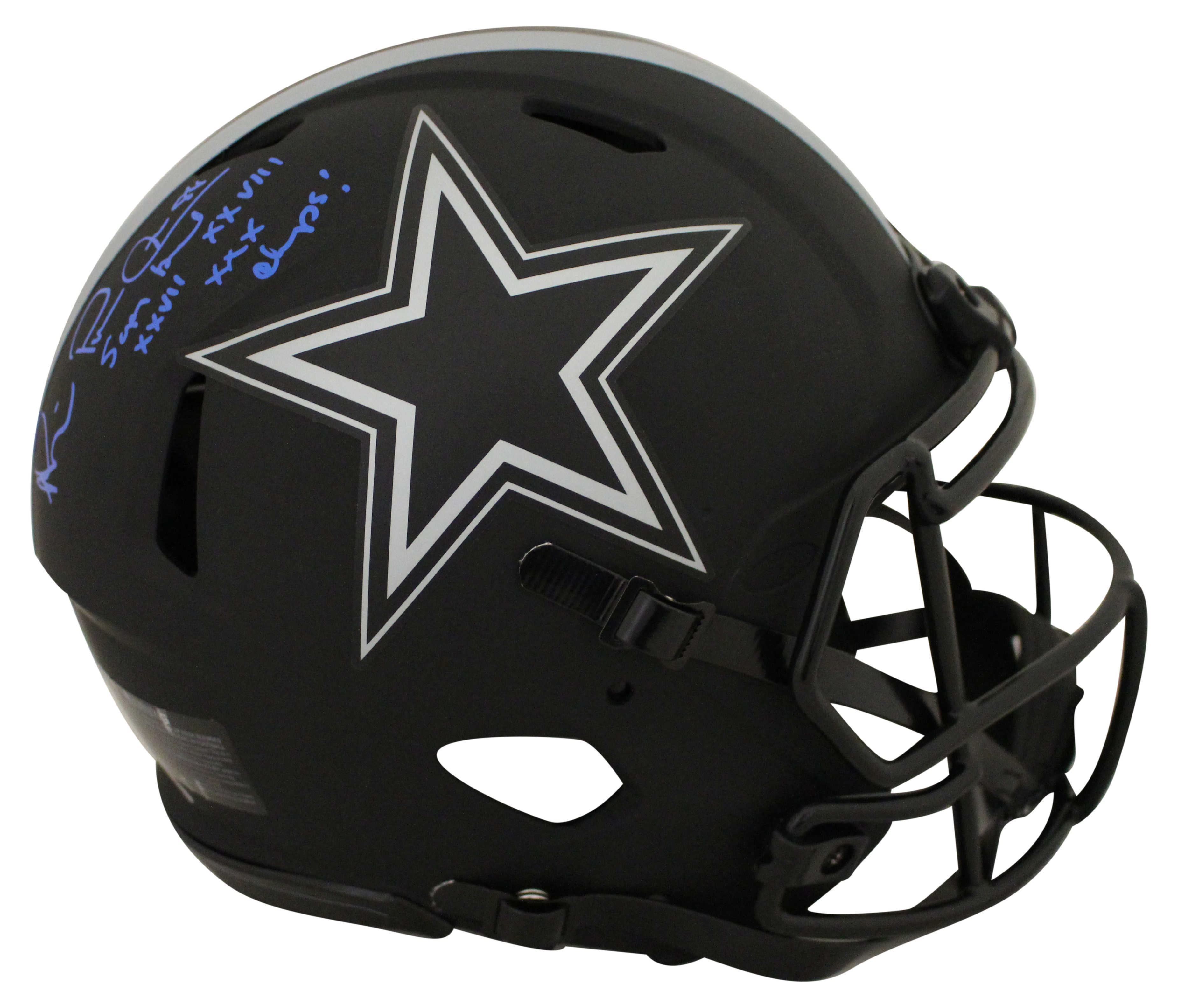 Michael Irvin Signed Dallas Cowboys Authentic Eclipse Helmet 3x SB BAS 28113