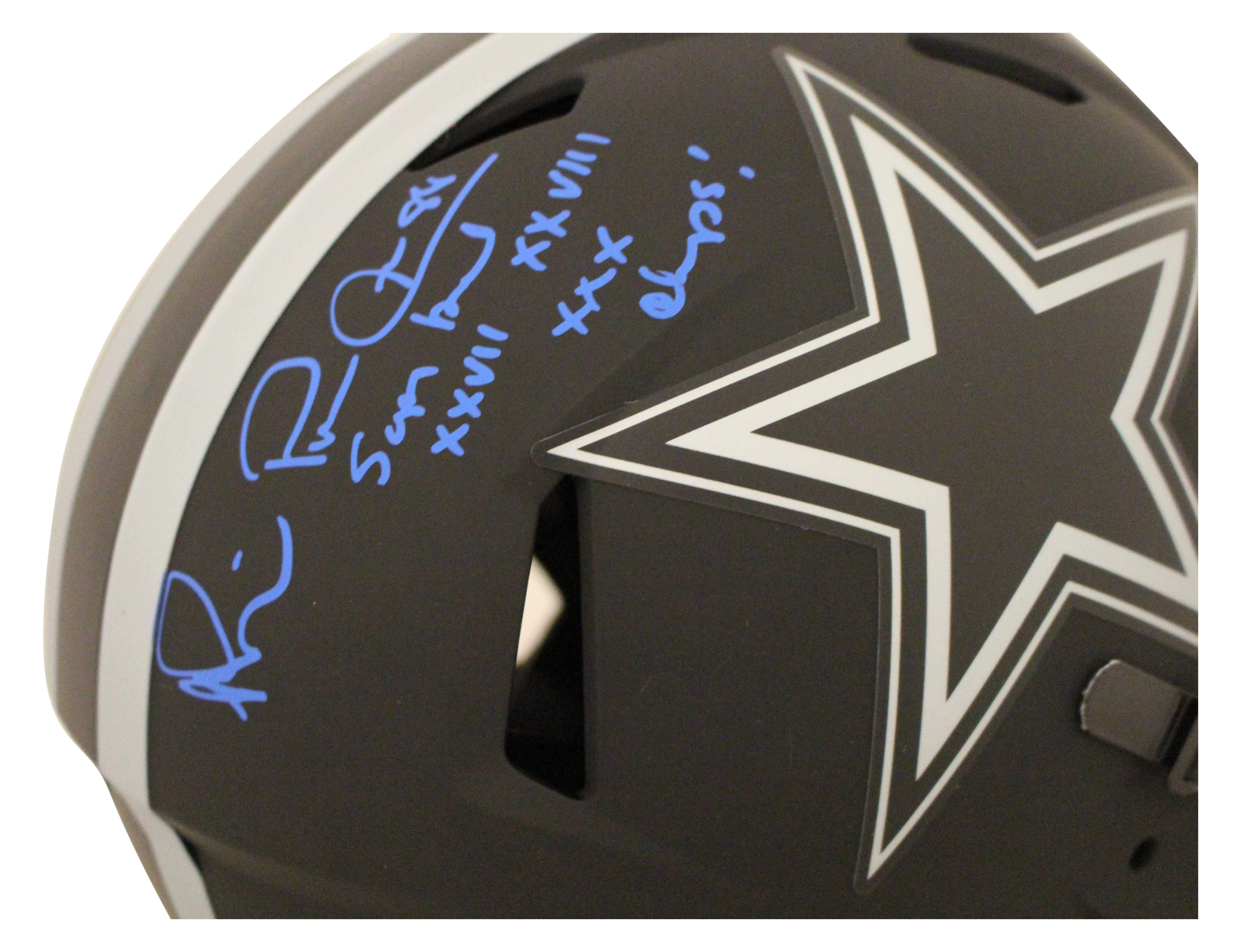 Michael Irvin Signed Dallas Cowboys Authentic Eclipse Helmet 3x SB BAS 28113