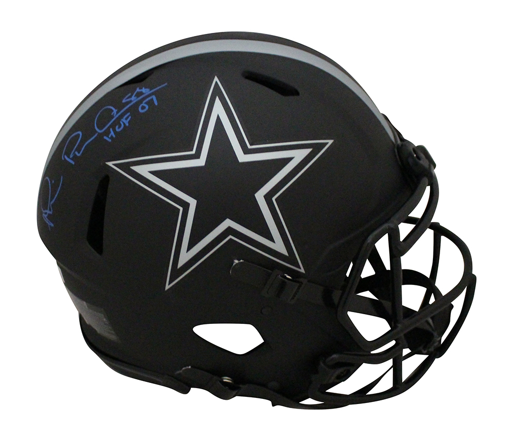 Michael Irvin Signed Dallas Cowboys Authentic Eclipse Helmet HOF BAS 32749