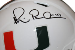 Michael Irvin Signed Miami Hurricanes Authentic Speed Helmet Beckett