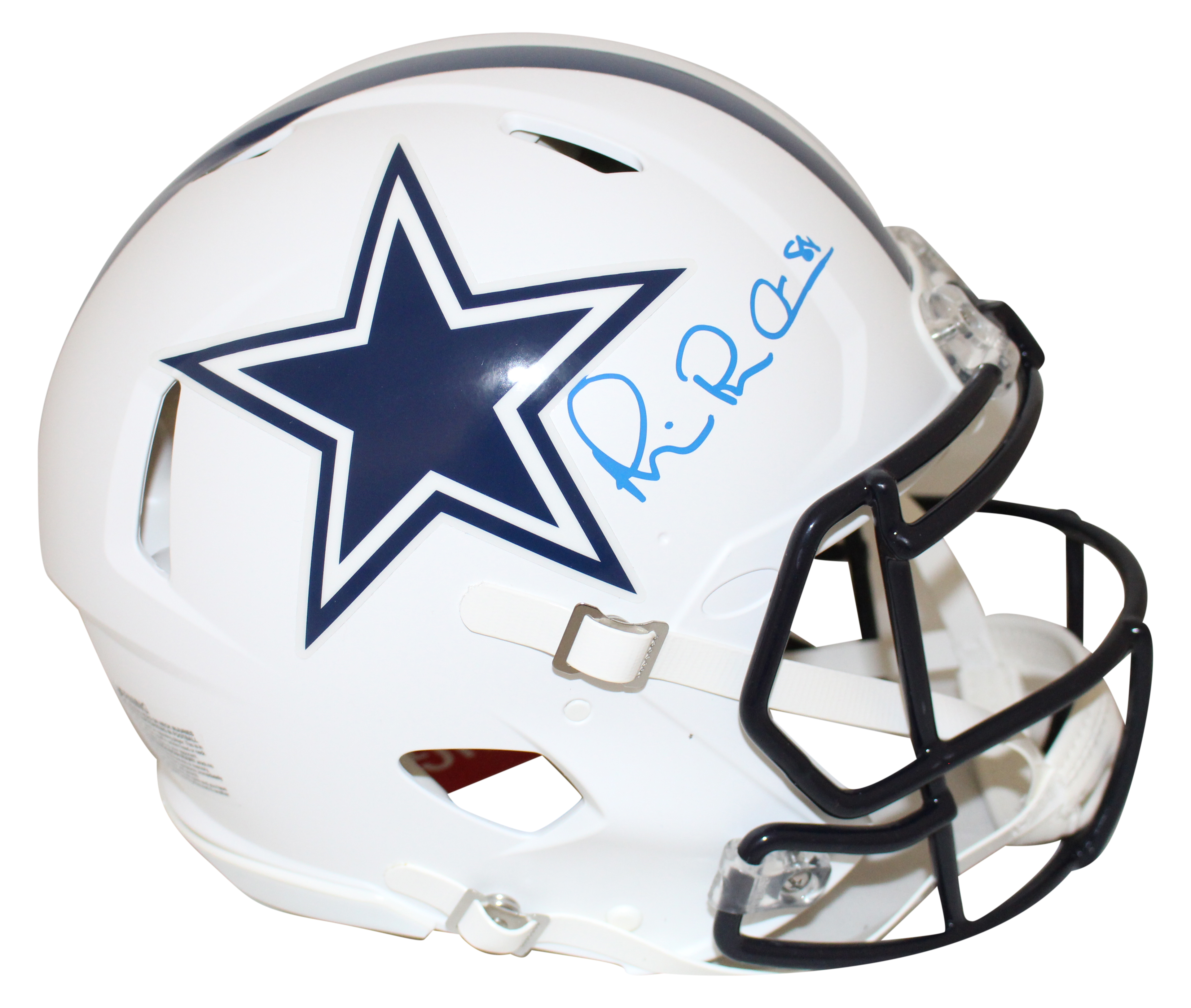 Michael Irvin Autographed Dallas Cowboys Authentic Flat White Helmet BAS 28112