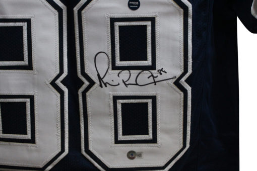 Michael Irvin Autographed/Signed Pro Style Blue XL Jersey Beckett