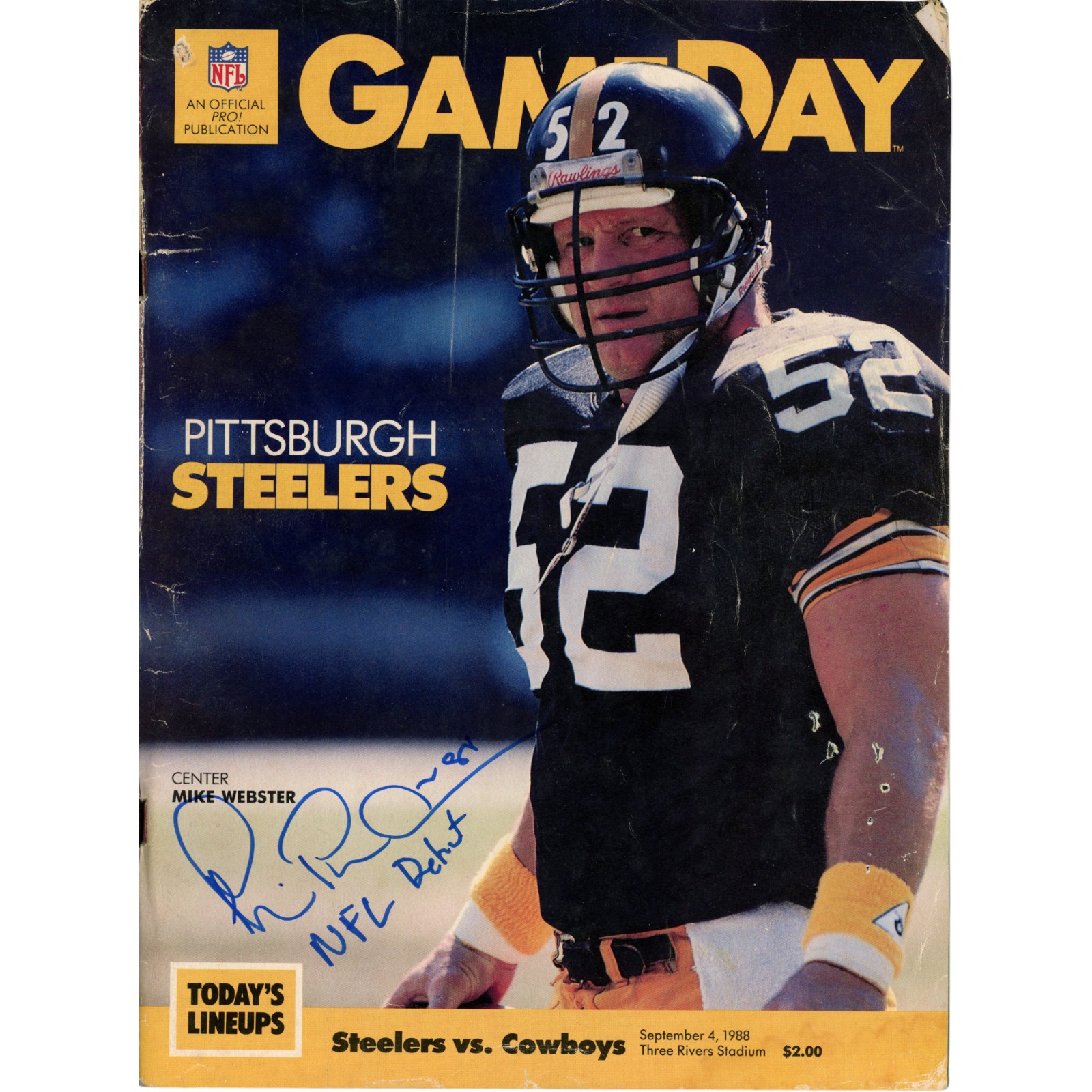 Michael Irvin Autographed Dallas Cowboys Magazine NFL Debut Beckett W 51762 1 Michael Irvin Autographed Dallas Cowboys Magazine NFL Debut Beckett W 51762