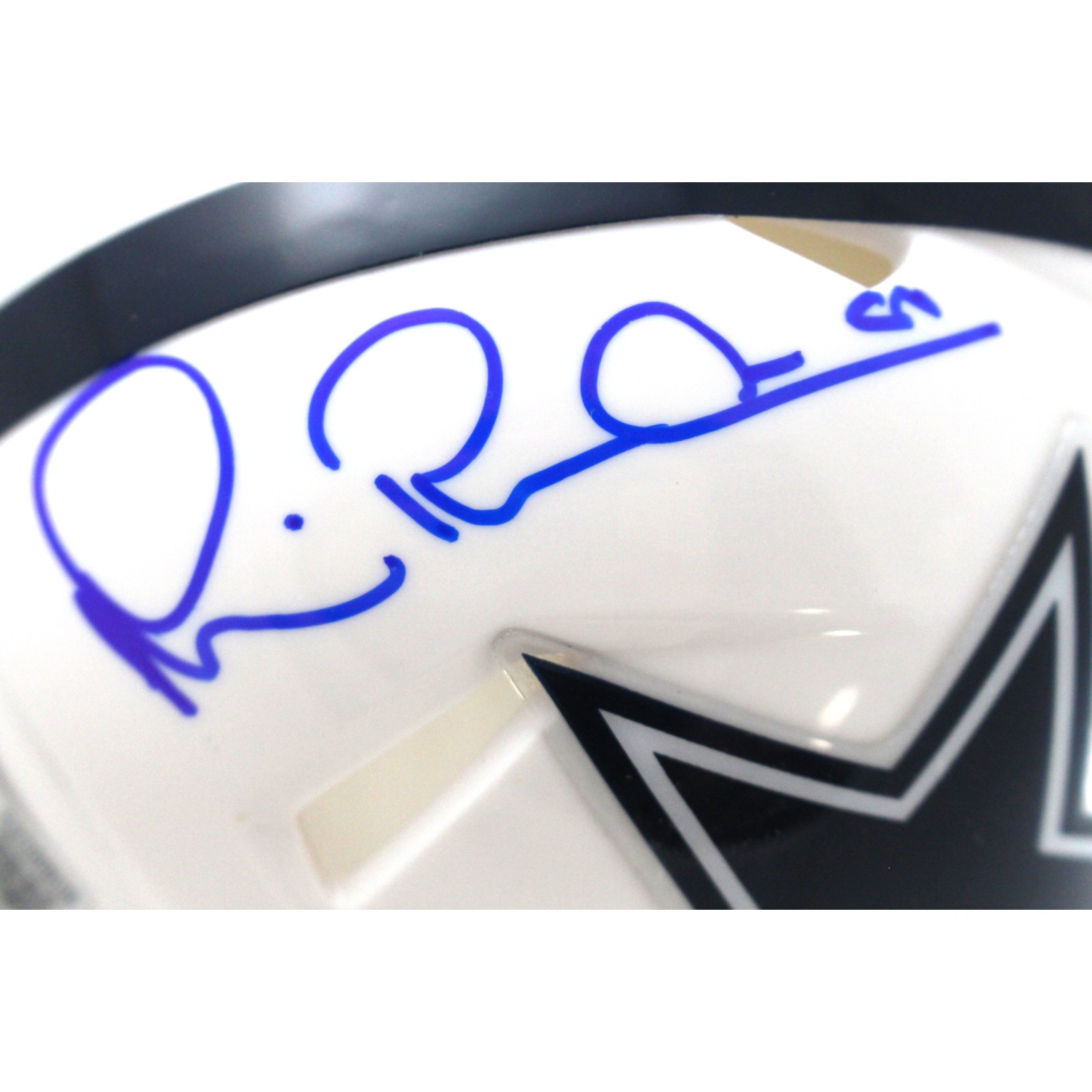 Michael Irvin Autographed Dallas Cowboys Alt Mini Helmet Beckett Witness 51767 2 Michael Irvin Autographed Dallas Cowboys Alt Mini Helmet Beckett Witness 51767