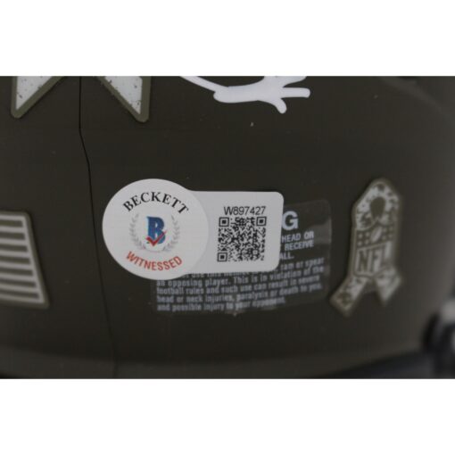 Michael Irvin Autographed Dallas Cowboys Mini Helmet 22 STS HOF Beckett 46886
