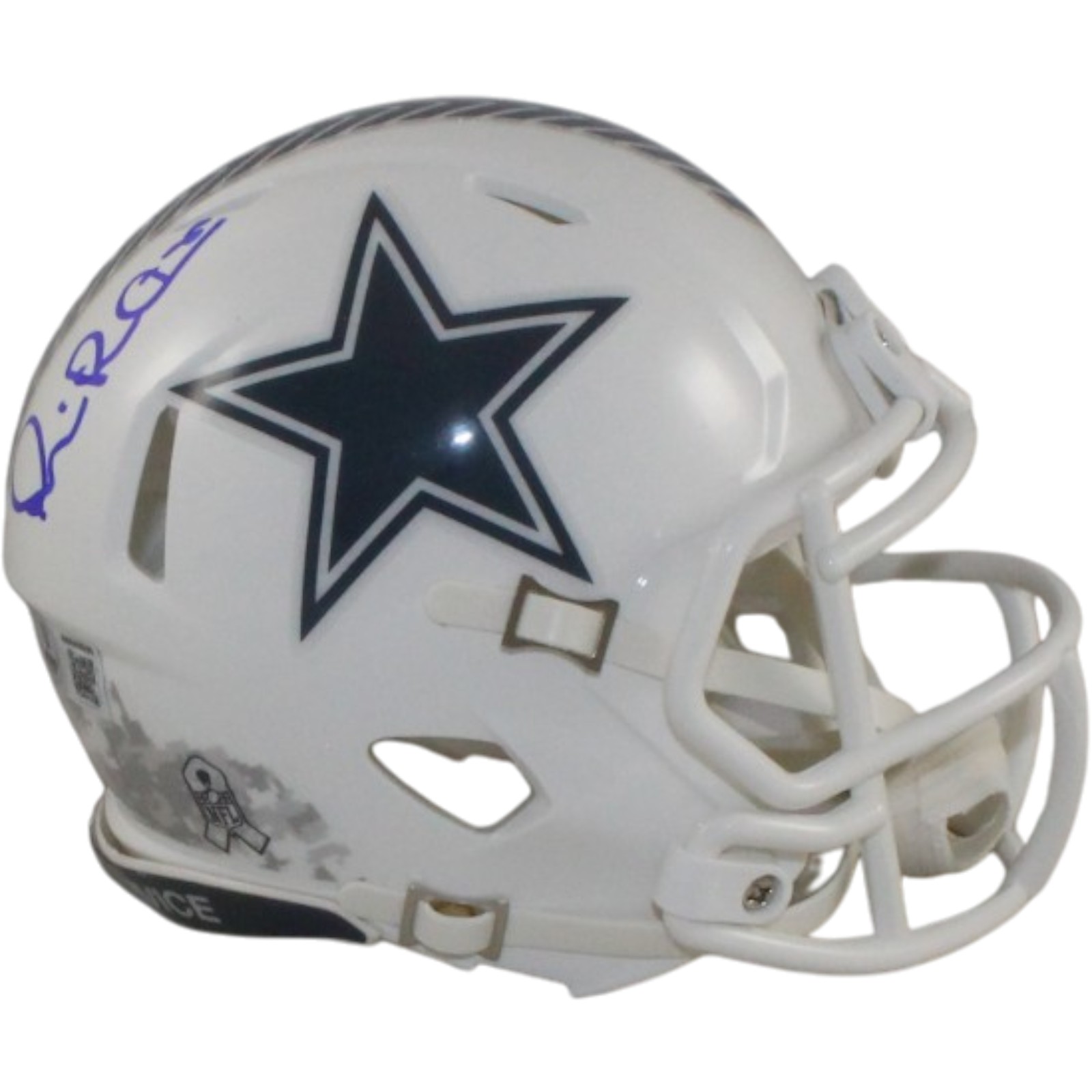 Michael Irvin Autographed Dallas Cowboys 24 STS Mini Helmet Beckett WIT 56389