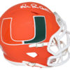 Michael Irvin Autographed/Signed Miami Hurricanes AMP Mini Helmet BAS 25656