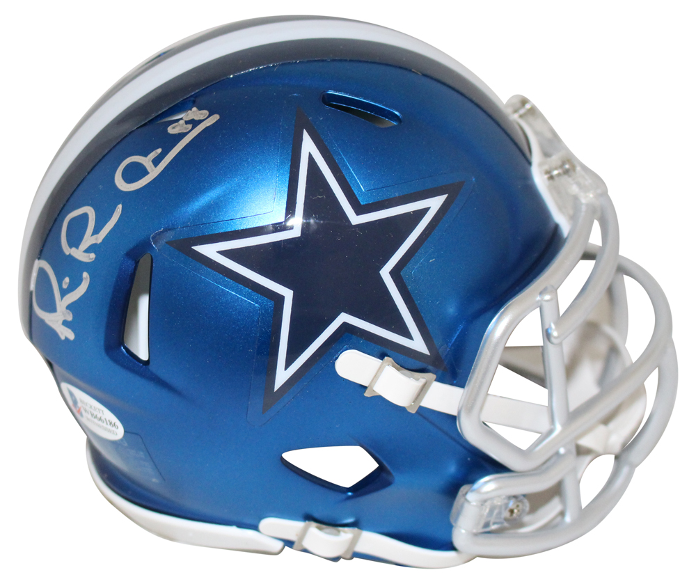 Michael Irvin Autographed/Signed Dallas Cowboys Blaze Mini Helmet BAS 28107