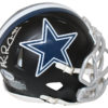 Michael Irvin Autographed Dallas Cowboys Black Matte Mini Helmet BAS 25653
