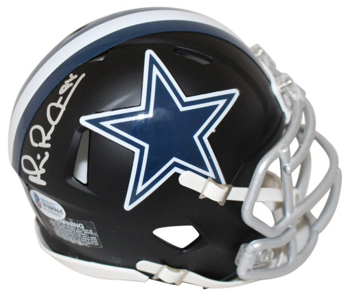Michael Irvin Autographed Dallas Cowboys Black Matte Mini Helmet BAS 25653