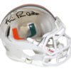 Michael Irvin Autographed/Signed Miami Hurricanes Chrome Mini Helmet JSA 26726