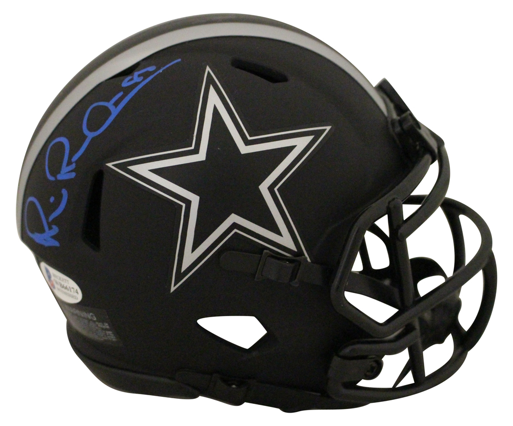 Michael Irvin Autographed/Signed Dallas Cowboys Eclipse Mini Helmet BAS 28109