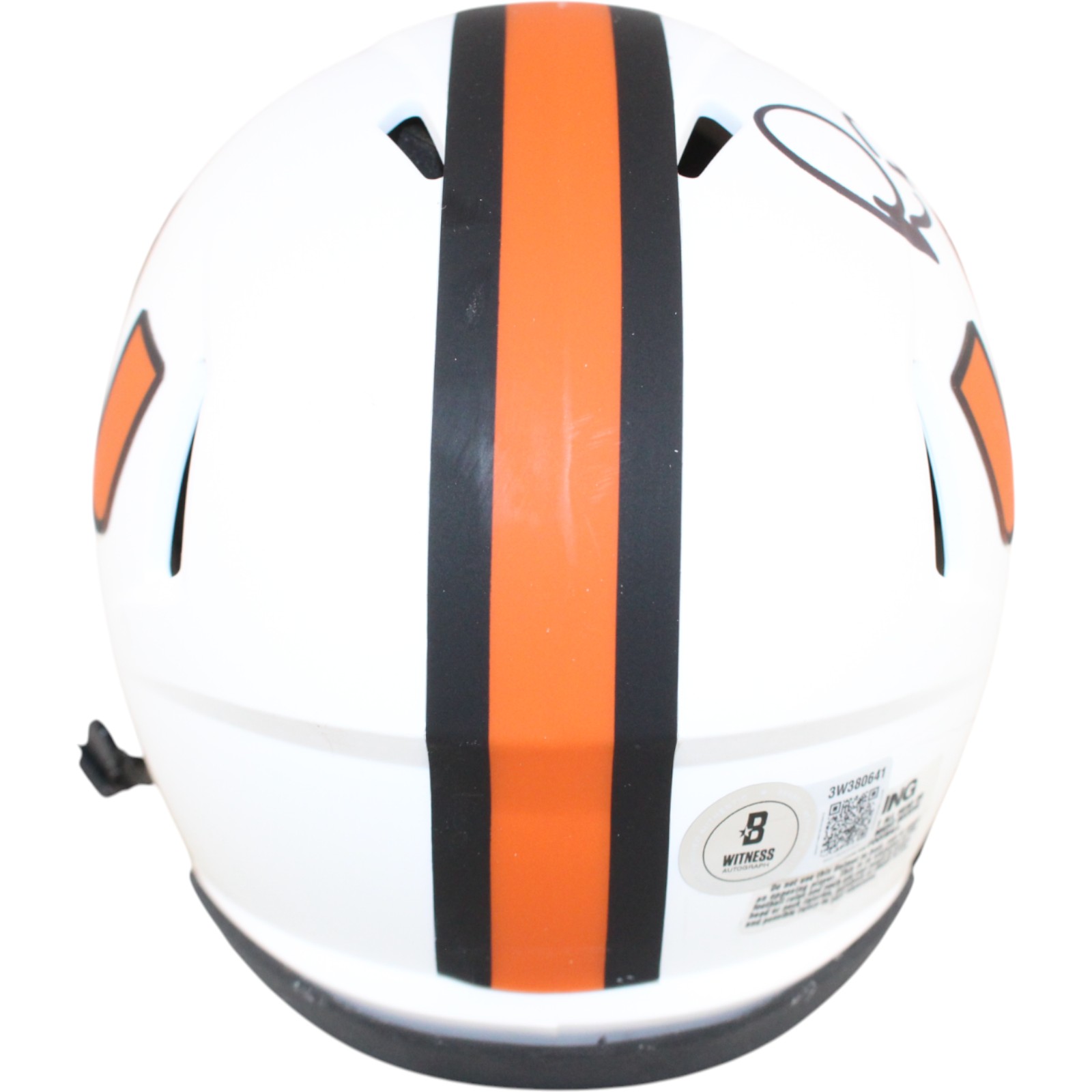 Michael Irvin Autographed Miami Hurricanes Lunar Mini Helmet Beckett WIT 51779 3 Michael Irvin Autographed Miami Hurricanes Lunar Mini Helmet Beckett WIT 51779