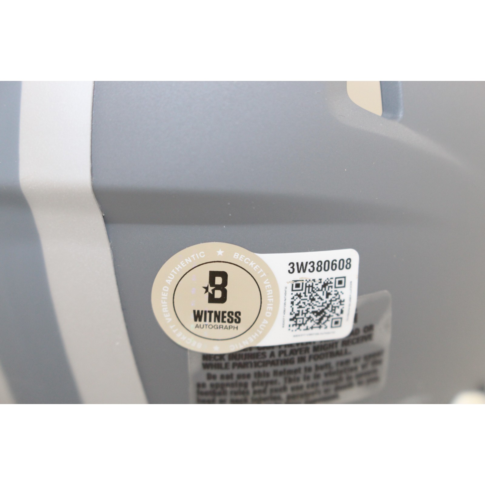 Michael Irvin Autographed Dallas Cowboys Slate Mini Helmet Beckett Witness 51764 4 Michael Irvin Autographed Dallas Cowboys Slate Mini Helmet Beckett Witness 51764