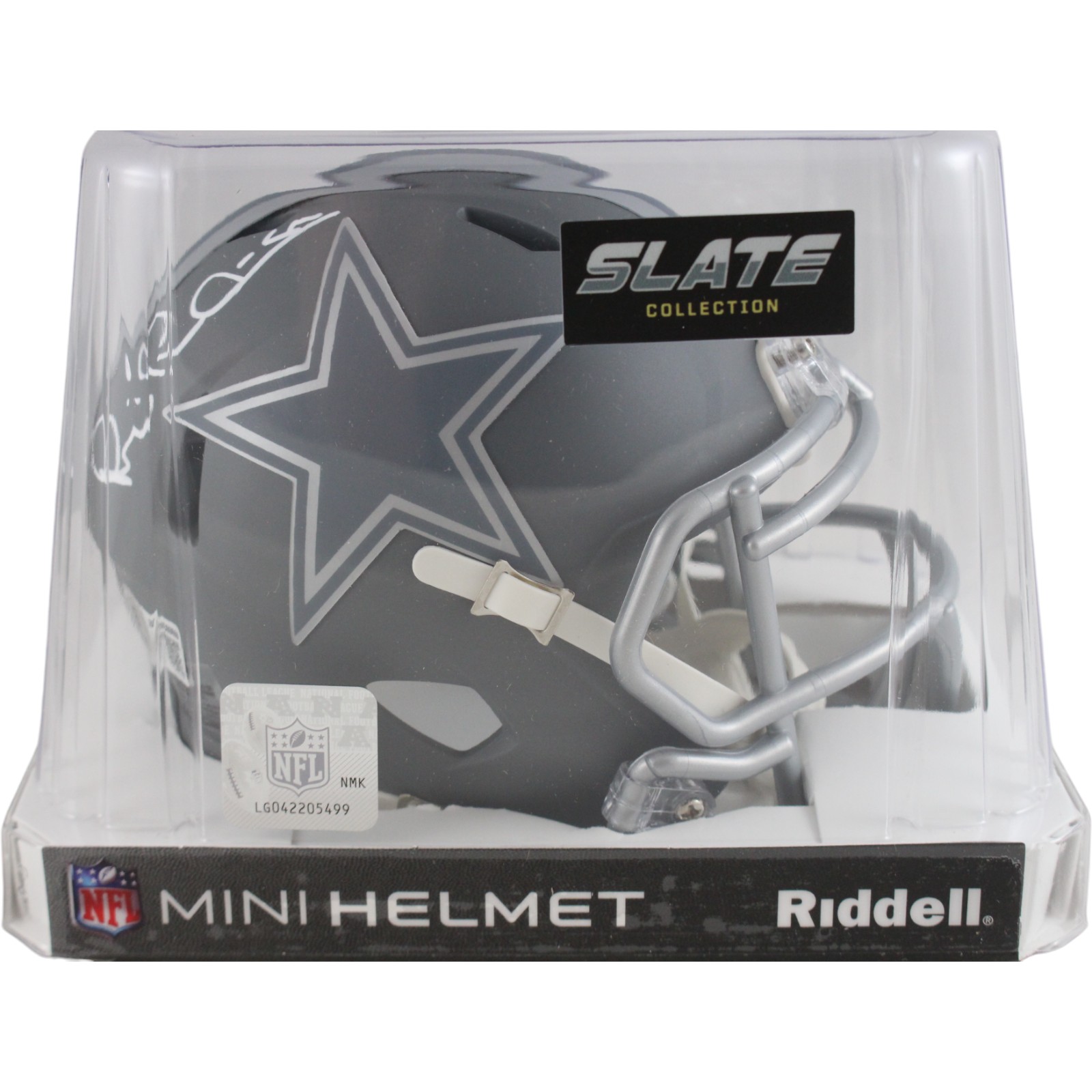 Michael Irvin Autographed Dallas Cowboys Slate Mini Helmet Beckett Witness 51764 5 Michael Irvin Autographed Dallas Cowboys Slate Mini Helmet Beckett Witness 51764