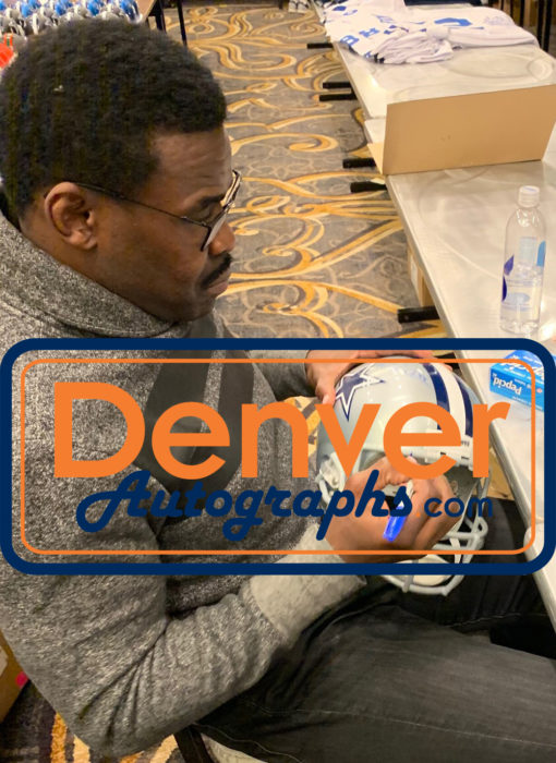 Michael Irvin Autographed/Signed Dallas Cowboys Replica Helmet BAS 25658