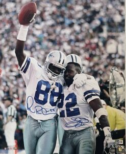 Emmitt Smith Michael Irvin Signed Dallas Cowboys 16x20 Photo BAS