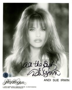Andi Sue Irwin Autographed Penthouse 8x10 Photo All the Best Beckett 56621