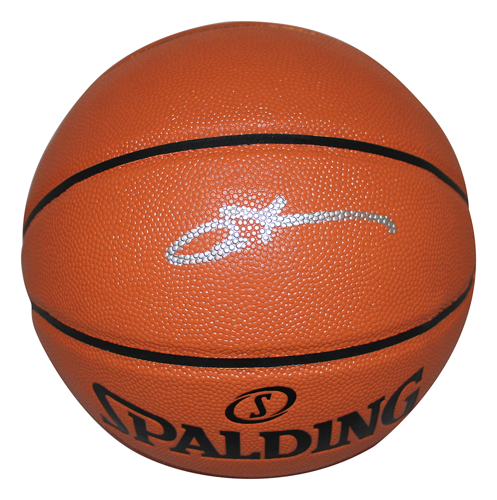 Allen Iverson Signed Philadelphia 76ers Spalding Game Rep Basketball BAS 28383