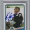 Bo Jackson Signed Oakland Raiders 1988 Topps Super Rookie Card BAS Slab 26492
