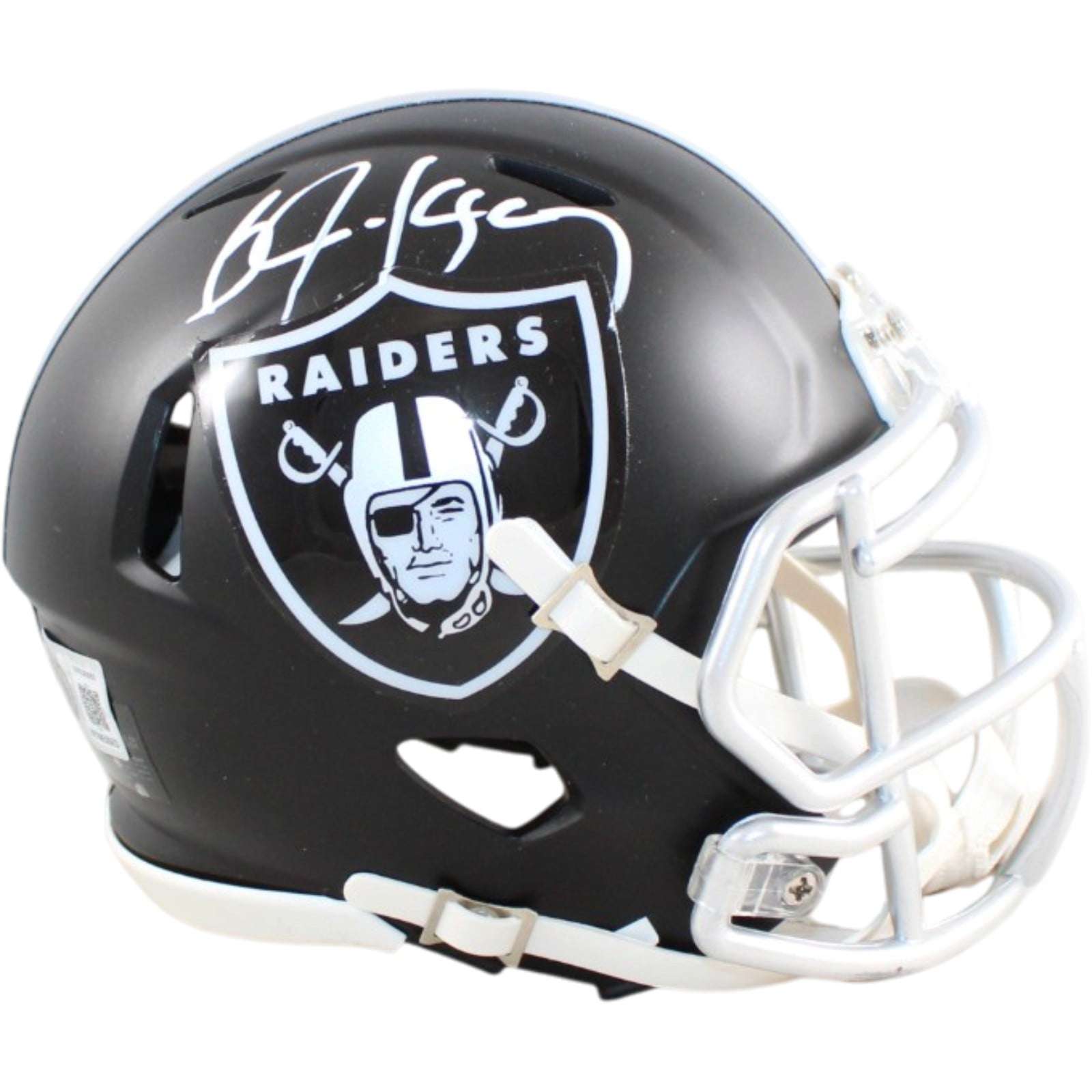 Bo Jackson Autographed Las Vegas Radiers Mini Helmet Blaze Beckett WIT 58682