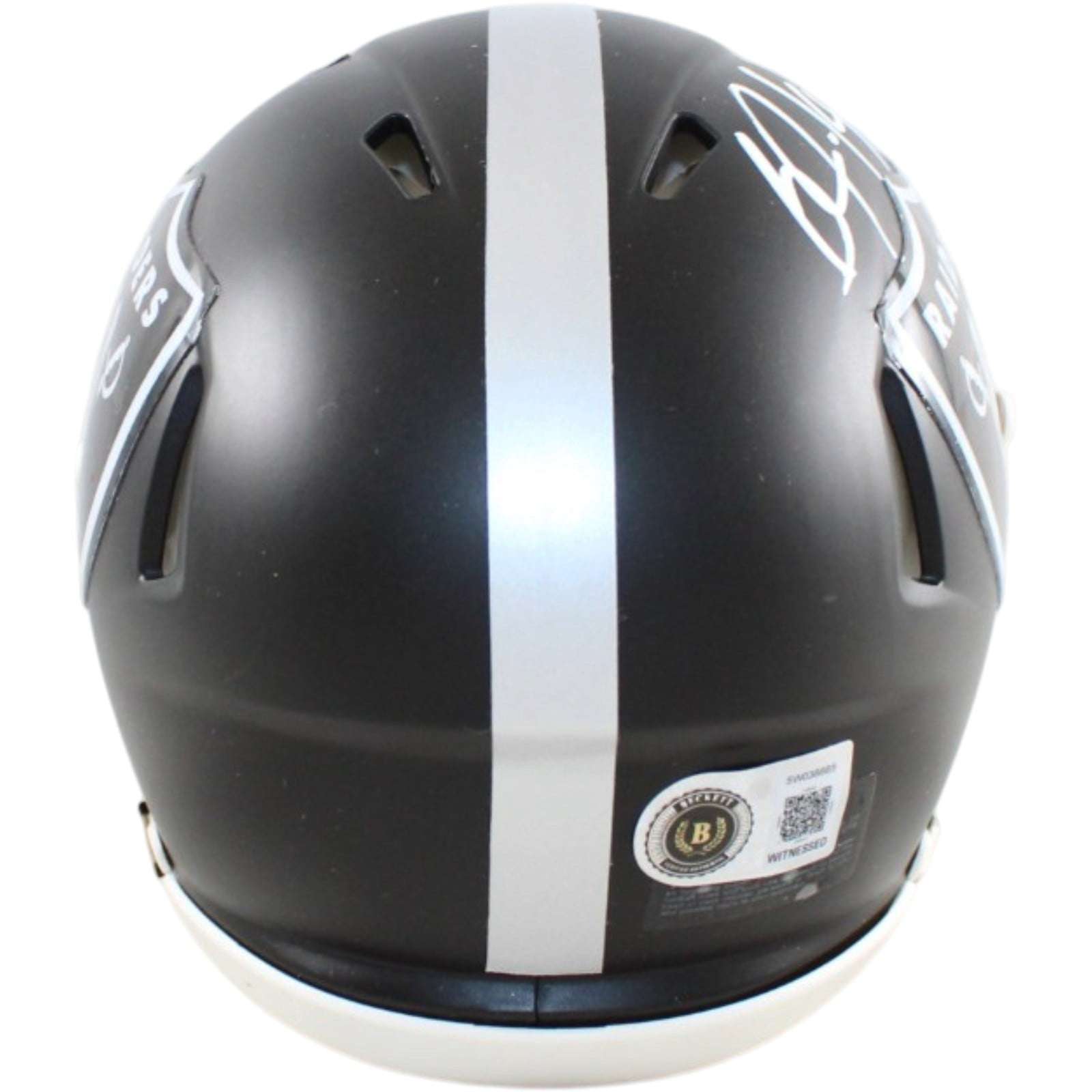 Bo Jackson Autographed Las Vegas Radiers Mini Helmet Blaze Beckett WIT 58682