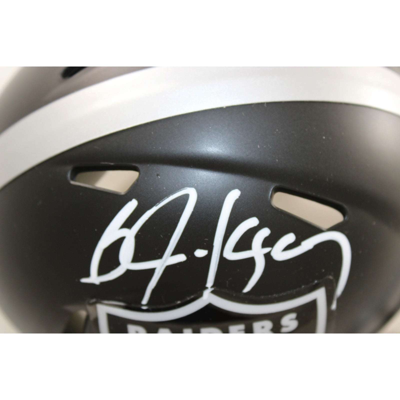 Bo Jackson Autographed Las Vegas Radiers Mini Helmet Blaze Beckett WIT 58682 3 Bo Jackson Autographed Las Vegas Radiers Mini Helmet Blaze Beckett WIT 58682