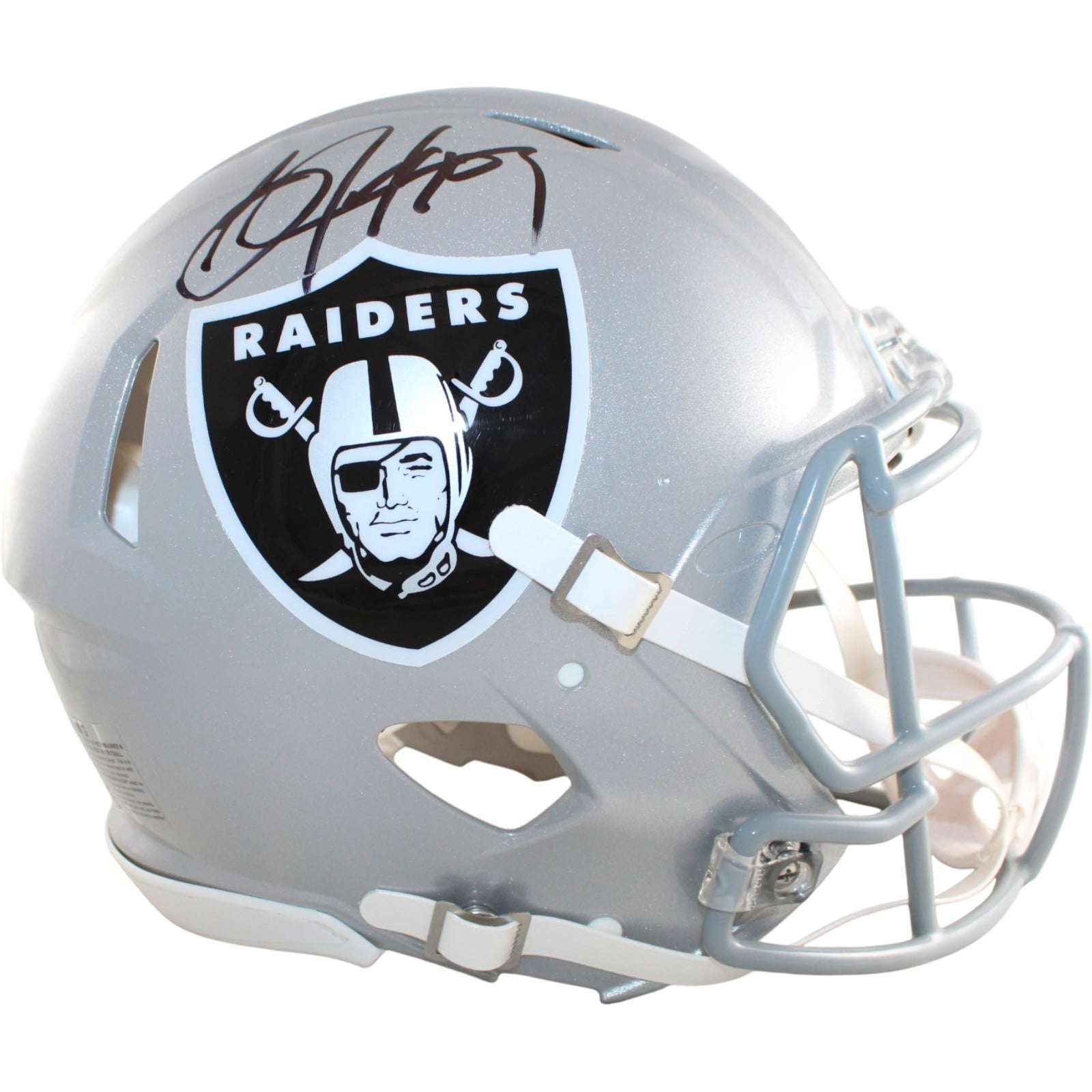Bo Jackson Signed Las Vegas Raiders Helmet Proline (Damaged) Beckett WIT 58821
