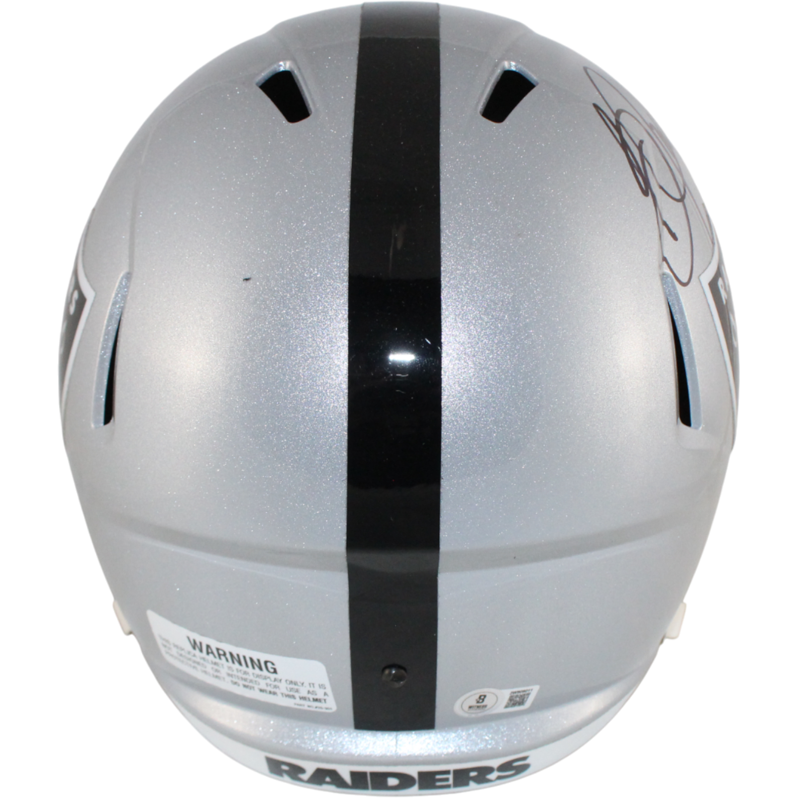 Bo Jackson Autographed/Signed Las Vegas Raiders F/S Helmet Beckett Witness 53276 4 Bo Jackson Autographed/Signed Las Vegas Raiders F/S Helmet Beckett Witness 53276