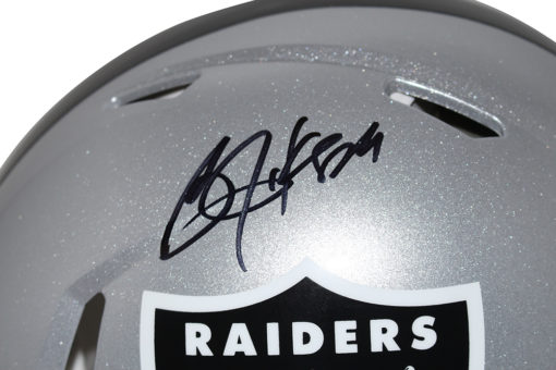 Bo Jackson Autographed Oakland Raiders Authentic Speed Helmet BAS 30352