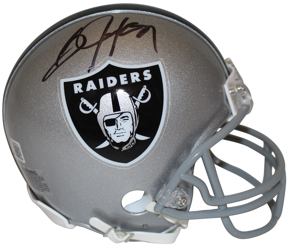 Bo Jackson Autographed/Signed Oakland Raiders VSR4 Mini Helmet Beckett