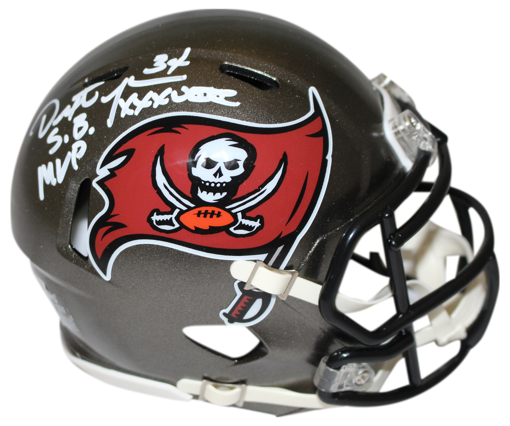Dexter Jackson Signed Tampa Bay Buccaneers 97-13 Mini Helmet MVP BAS