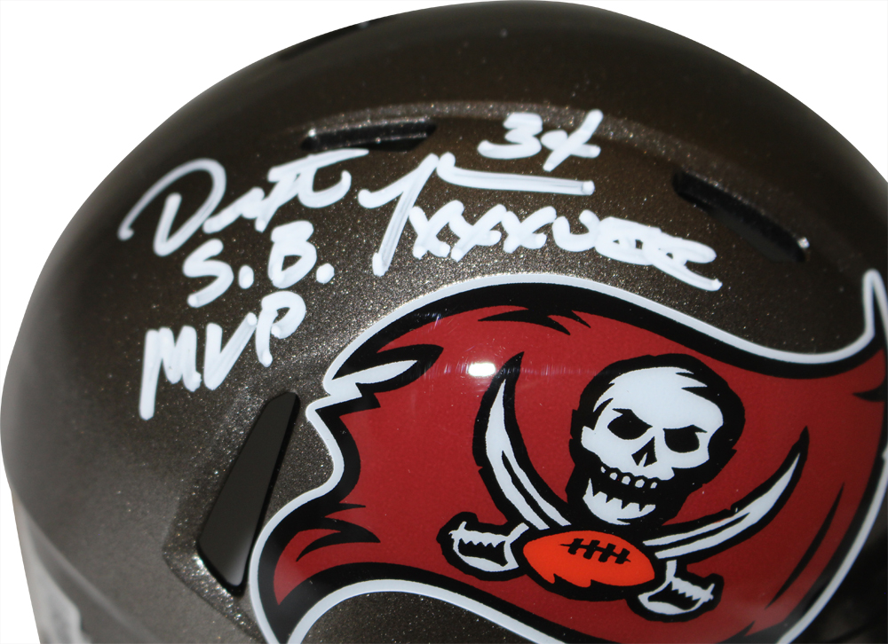 Dexter Jackson Signed Tampa Bay Buccaneers 97-13 Mini Helmet MVP BAS