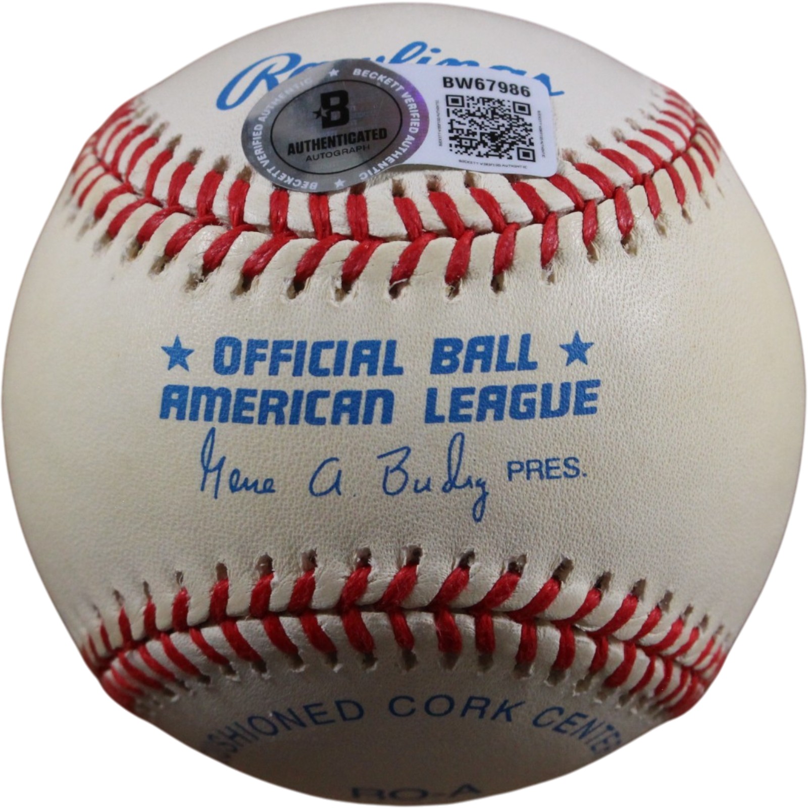 Reginald Martinez Jackson Autographed New York Yankees AL Baseball Beckett 56511