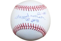 Reggie Jackson Signed New York Yankees OML Baseball 563 HRs HOF Beckett W 55365
