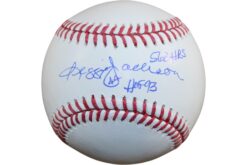 Reggie Jackson Signed New York Yankees OML Baseball 563 HRs HOF Beckett W 55365