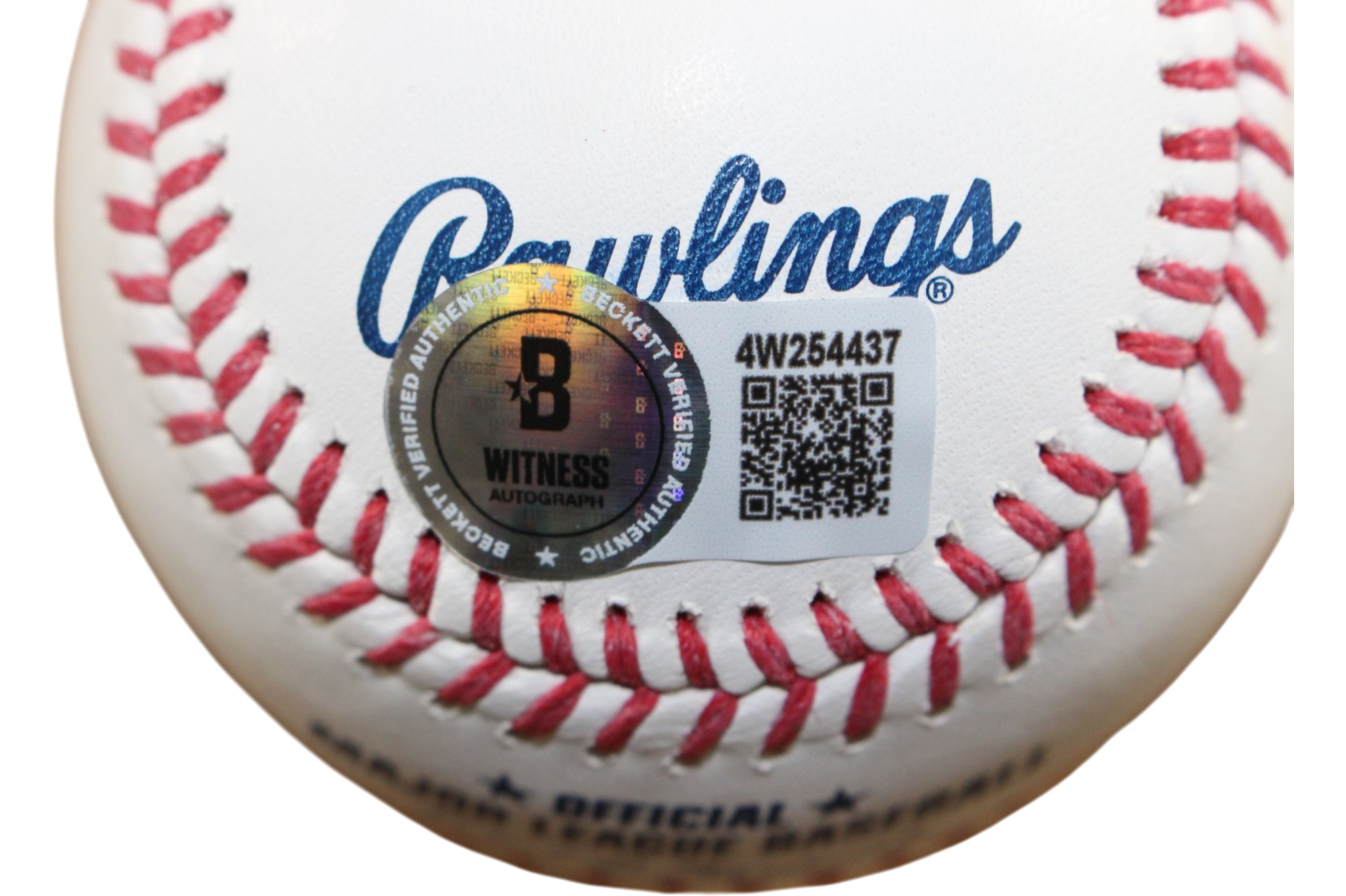 Reggie Jackson Autographed New York Yankees OML Baseball 563 HR Beckett 55364 3 Reggie Jackson Autographed New York Yankees OML Baseball 563 HR Beckett 55364