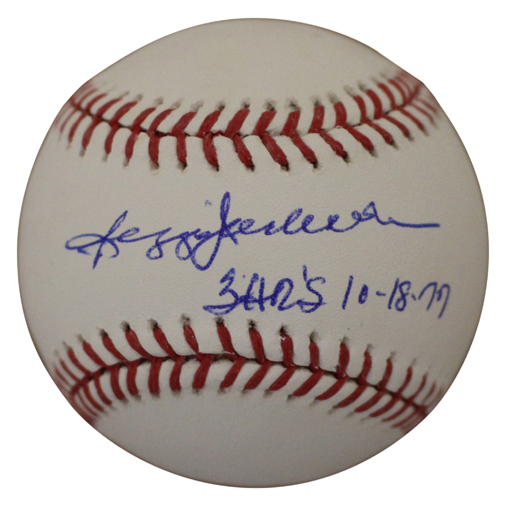 Reggie Jackson Autographed New York Yankees OML Baseball WS 3 HRs JSA 14219