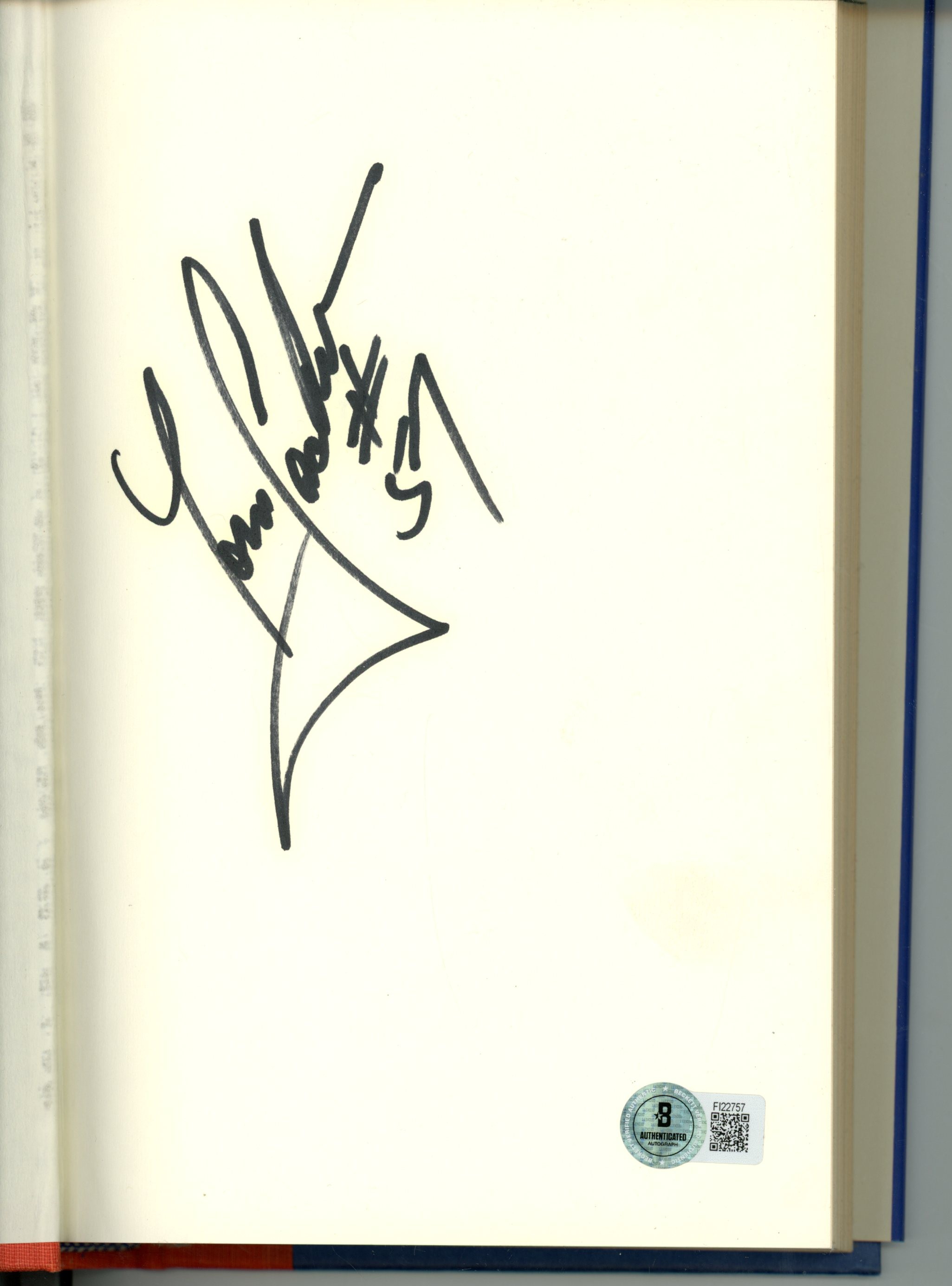 Tom Jackson Autographed Denver Broncos Autobiography Book Blitz Beckett 55776