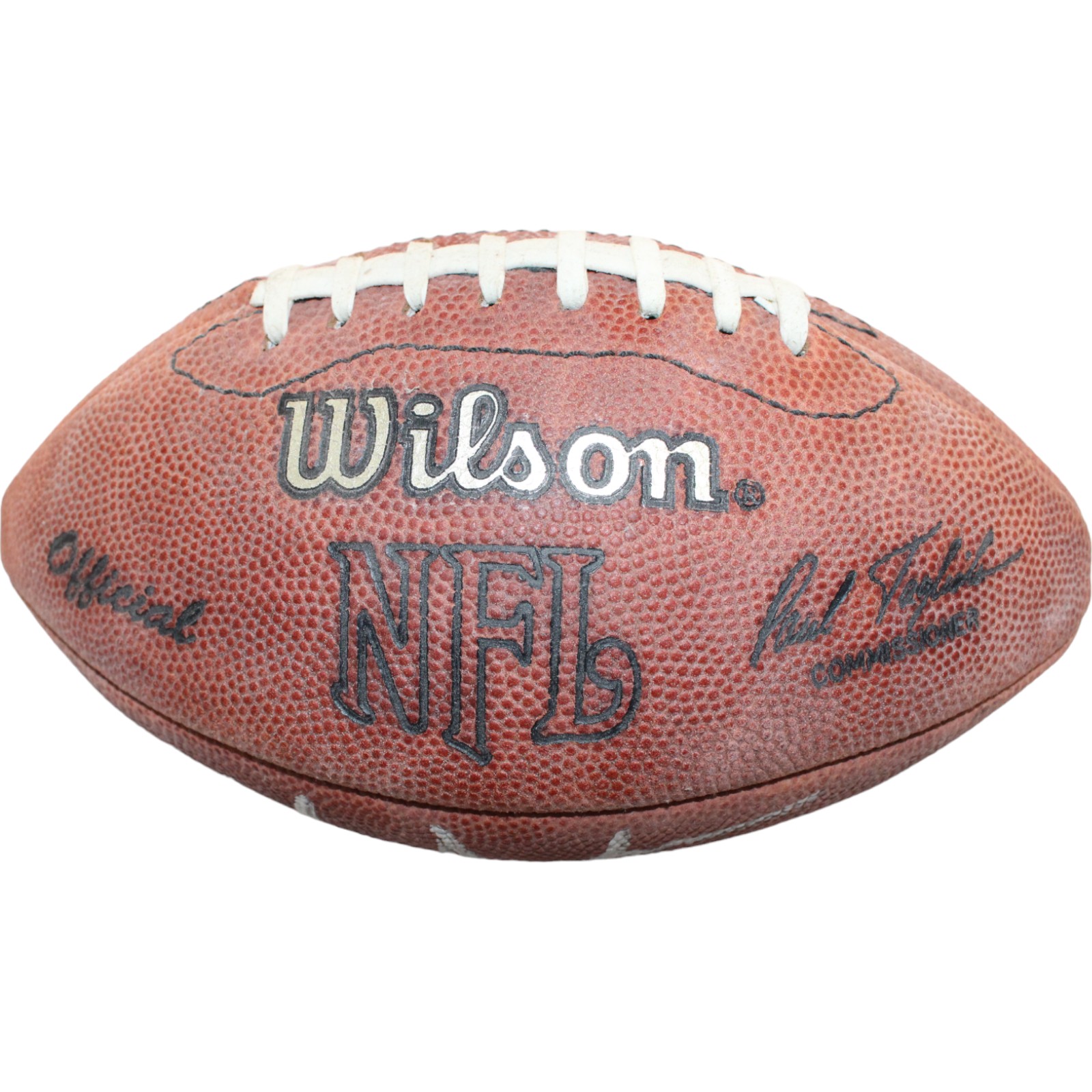 Tom Jackson Autographed/Signed Wilson Leather Mini Football Beckett 44310