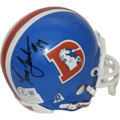 Tom Jackson Signed Denver Broncos VSR4 75-96 Replica Mini Helmet BAS 44165