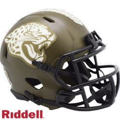 Jacksonville Jaguars Riddell New In Box 2022 Salute to Service Mini Helmet 35161