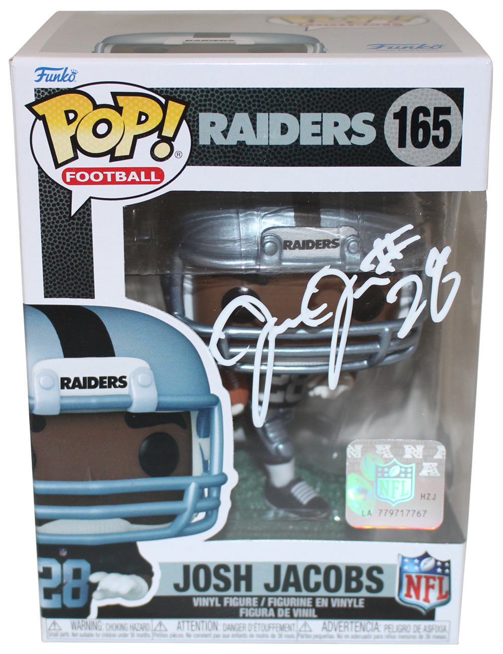 Josh Jacobs Signed Funko Pop COA #165 JSA Las Vegas Raiders Autograph  Oakland - - Inscriptagraphs Memorabilia