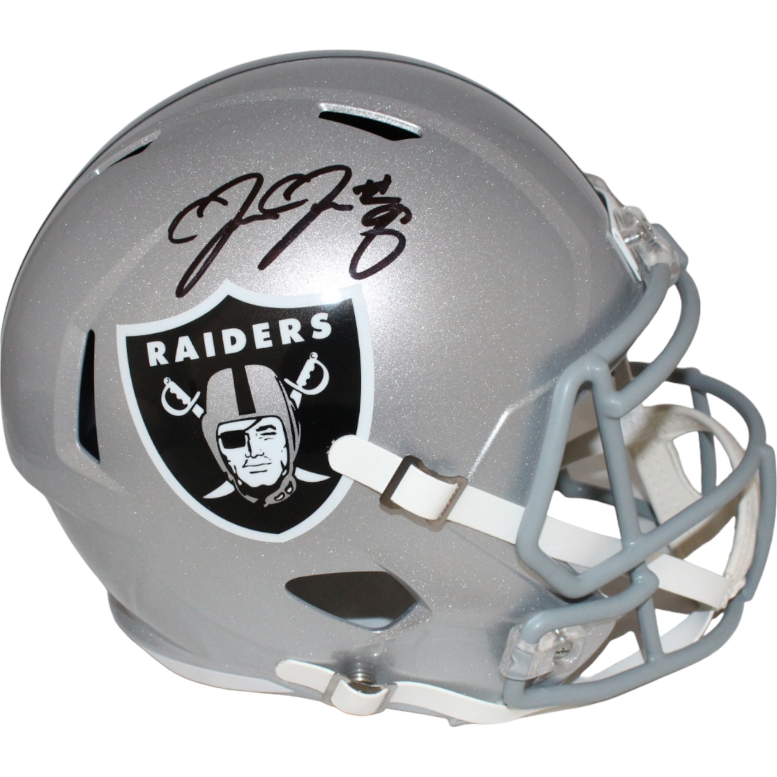 Josh Jacobs Autographed Las Vegas Raiders F/S Helmet Beckett