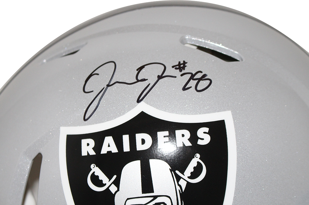 Josh Jacobs Autographed Las Vegas Raiders Authentic Speed Helmet BAS 31517