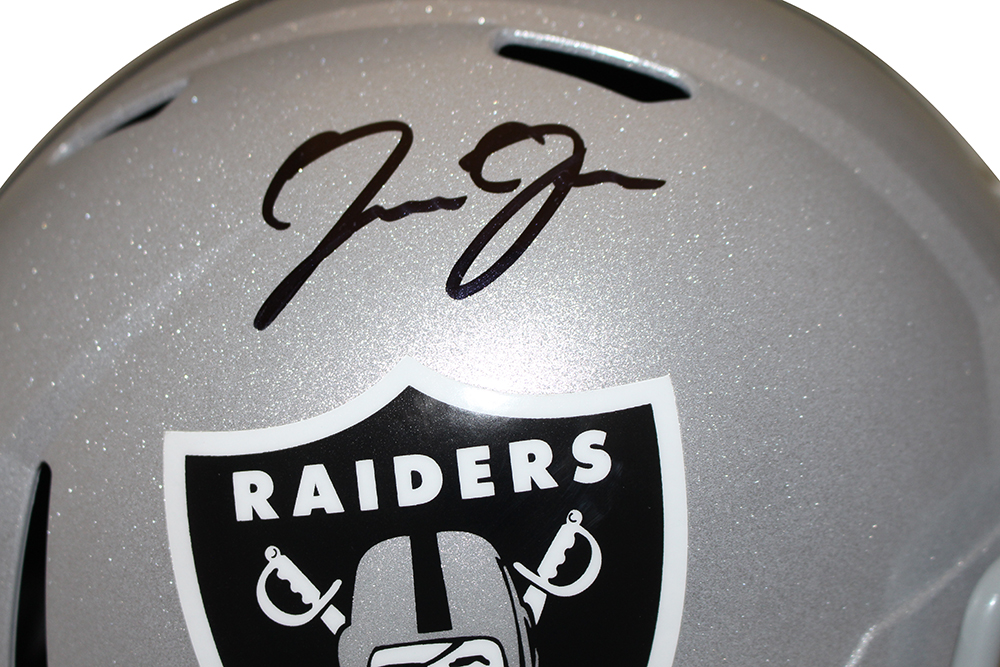 Josh Jacobs Autographed Las Vegas Raiders F/S Speed Helmet Beckett