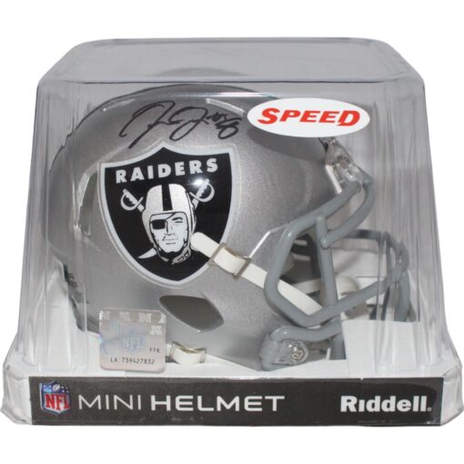 Josh Jacobs Autographed Las Vegas Raiders Mini Helmet Beckett